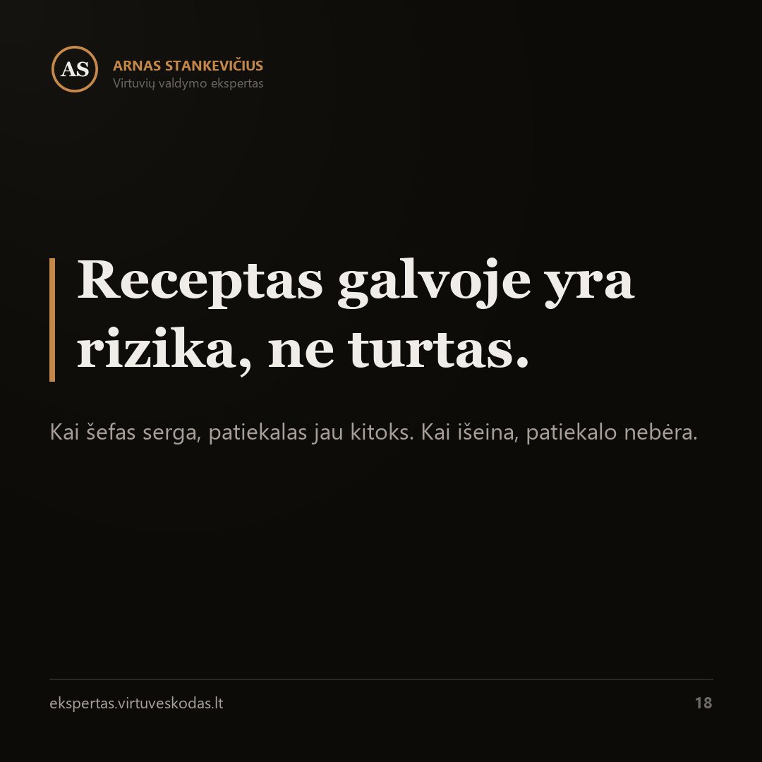 Prieš skelbiant virėjo atranką atsakyk į vieną klausimą — svarbiausias skaičius